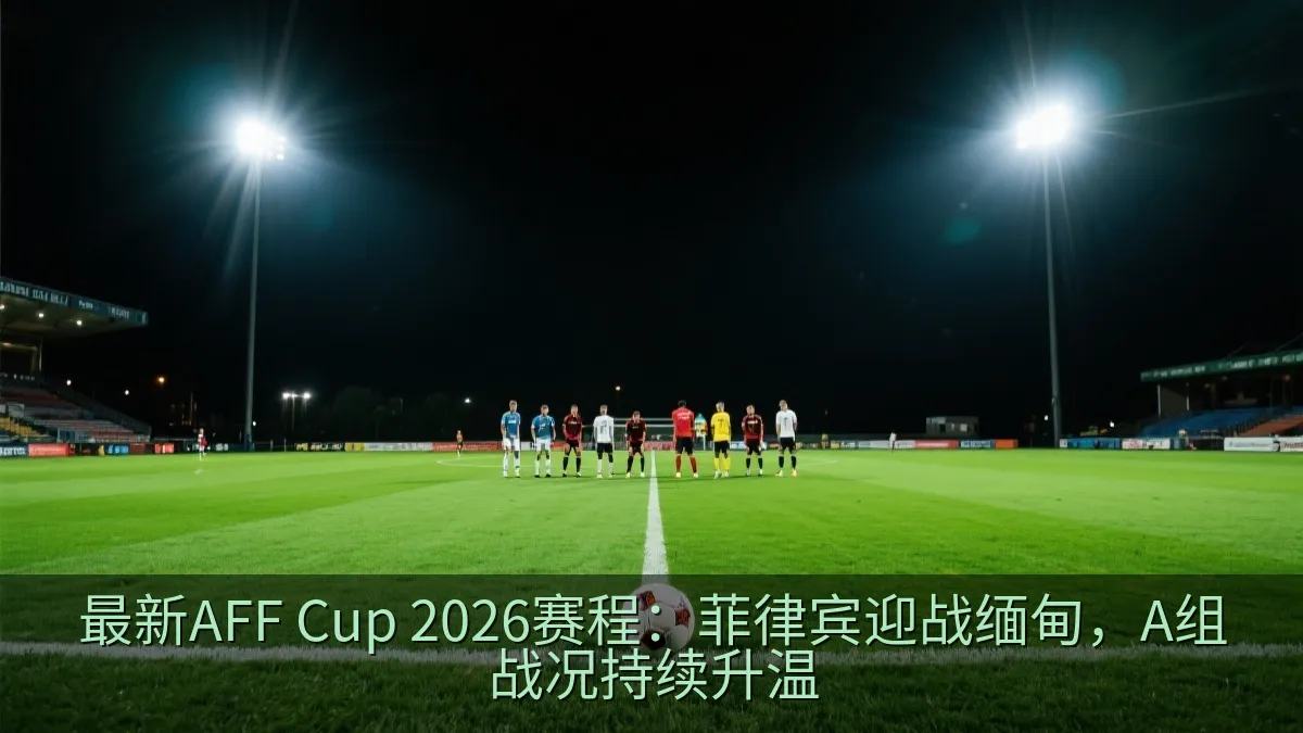 东南亚足球锦标赛夜间比赛现场